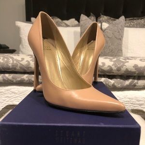 Stuart Weitzman Nude Leather Pumps Size 36